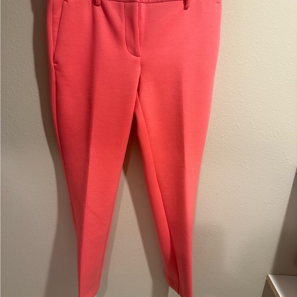 Ann Taylor Vibrant Coral Top and Pants Set  2 Petite - Picture 5 of 8